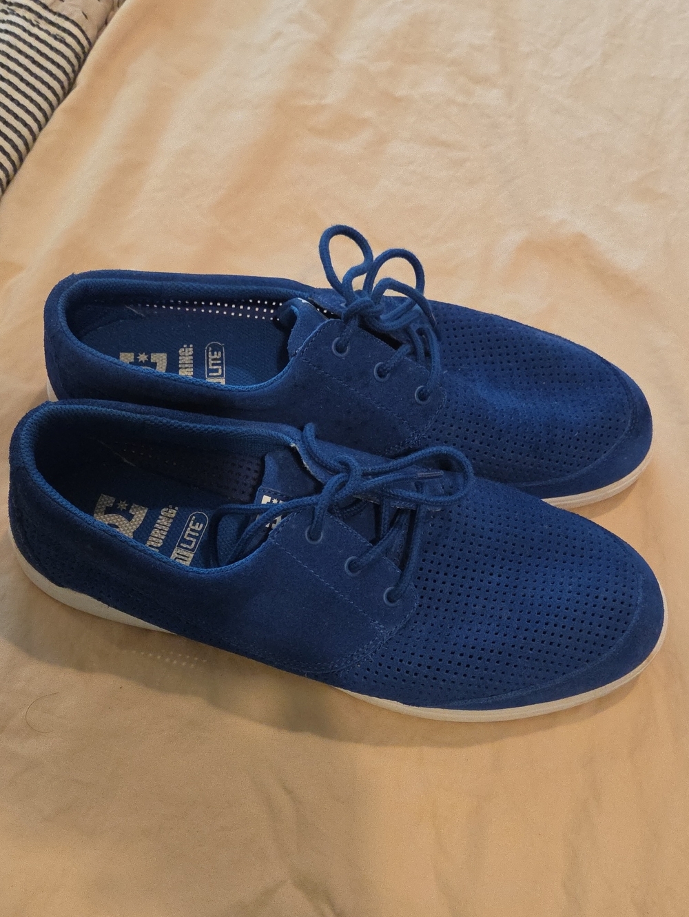 DC Shoes Blue Suede Casual Lace-Up Shoes